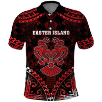Personalised Easter Island Polo Shirt Polynesian Pattern Emblem