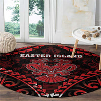 Easter Island Round Carpet Polynesian Pattern Emblem LT05 - Polynesian Pride