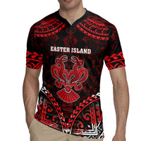 Personalised Easter Island Rugby Jersey Polynesian Pattern Emblem LT05 - Polynesian Pride
