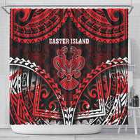 Easter Island Shower Curtain Polynesian Pattern Emblem LT05 - Polynesian Pride