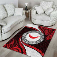 Easter Island Area Rug Moai Statues Polynesian Style