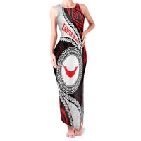 Easter Island Family Matching Tank Maxi Dress and Hawaiian Shirt Moai Statues Polynesian Style