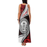 Easter Island Family Matching Tank Maxi Dress and Hawaiian Shirt Moai Statues Polynesian Style