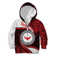 Easter Island Kid Hoodie Moai Statues Polynesian Style