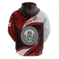 Easter Island Zip Hoodie Moai Statues Polynesian Style LT05 - Polynesian Pride