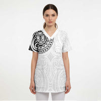 New Zealand Aotearoa Scrub Top Maori Te Mata O Rongokako - Polynesian Pride