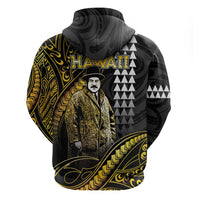 Hawaii Kuhio The Citizen Prince Hoodie Gold Polynesian Tribal Tattoo