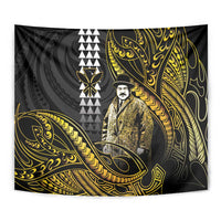 Hawaii Kuhio The Citizen Prince Tapestry Gold Polynesian Tribal Tattoo LT05 - Polynesian Pride