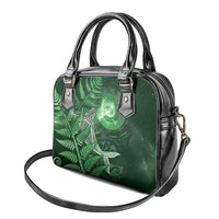 New Zealand Matariki Shoulder Handbag Maori Koru With Humpback Whale Green LT05 - Polynesian Pride