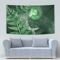 New Zealand Matariki Tapestry Maori Koru With Humpback Whale Green