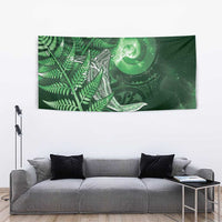 New Zealand Matariki Tapestry Maori Koru With Humpback Whale Green
