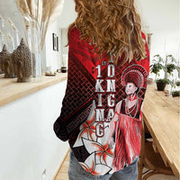 The First King Of Tonga Women Casual Shirt Tongan Pride