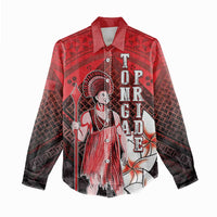 The First King Of Tonga Women Casual Shirt Tongan Pride