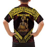 Tonga First King Family Matching Summer Maxi Dress and Hawaiian Shirt Ahoeitu Know Your Roots
