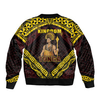 Tonga First King Sleeve Zip Bomber Jacket Ahoeitu Know Your Roots LT05 - Polynesian Pride
