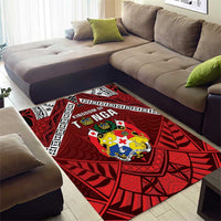 Tonga Emancipation Day Area Rug Tongan Kupesi Pattern