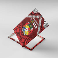 Tonga Emancipation Day Canvas Wall Art Tongan Kupesi Pattern