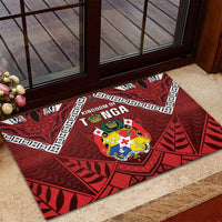 Tonga Emancipation Day Rubber Doormat Tongan Kupesi Pattern