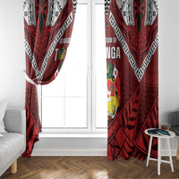 Tonga Emancipation Day Window Curtain Tongan Kupesi Pattern