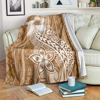 Tonga Kupesi Ngatu Blanket Vintage Brown Plumeria