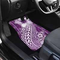 Tonga Kupesi Ngatu Car Mats Vintage Purple Plumeria