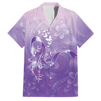 Lupus Awareness Month Family Matching Off The Shoulder Long Sleeve Dress and Hawaiian Shirt Polynesian Style