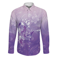 Lupus Awareness Month Family Matching Off The Shoulder Long Sleeve Dress and Hawaiian Shirt Polynesian Style