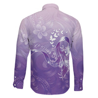 Lupus Awareness Month Family Matching Off The Shoulder Long Sleeve Dress and Hawaiian Shirt Polynesian Style