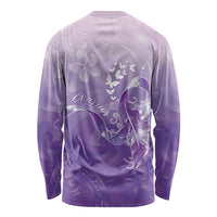 Lupus Awareness Month Long Sleeve Shirt Polynesian Style