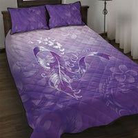 Lupus Awareness Month Quilt Bed Set Polynesian Style