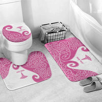 Personalised New Zealand Nurse Bathroom Set Maori Koru Pink Version