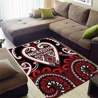 Aotearoa Ngapuhi Area Rug Maori Tribal Pattern