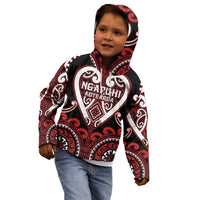 Custom Aotearoa Ngapuhi Kid Hoodie Maori Tribal Pattern