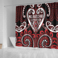 Aotearoa Ngapuhi Shower Curtain Maori Tribal Pattern