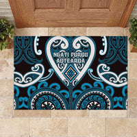 Aotearoa Ngati Porou Rubber Doormat Maori Tribal Pattern