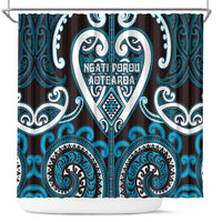 Aotearoa Ngati Porou Shower Curtain Maori Tribal Pattern