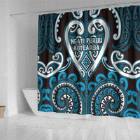 Aotearoa Ngati Porou Shower Curtain Maori Tribal Pattern