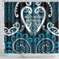 Aotearoa Ngati Porou Shower Curtain Maori Tribal Pattern