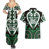 Custom Aotearoa Ngai Tahu Couples Matching Summer Maxi Dress and Hawaiian Shirt Maori Tribal Pattern LT05 - Polynesian Pride