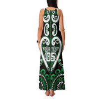 Custom Aotearoa Ngai Tahu Family Matching Tank Maxi Dress and Hawaiian Shirt Maori Tribal Pattern