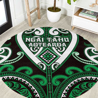 Aotearoa Ngai Tahu Round Carpet Maori Tribal Pattern