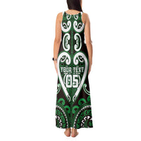 Custom Aotearoa Ngai Tahu Tank Maxi Dress Maori Tribal Pattern
