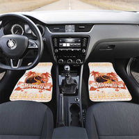 Hawaiian Volcano Lava Flow Car Mats With Hawaiian Tapa Pattern