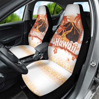 Hawaiian Volcano Lava Flow Car Seat Cover With Hawaiian Tapa Pattern
