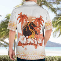 Hawaiian Volcano Lava Flow Hawaiian Shirt With Hawaiian Tapa Pattern