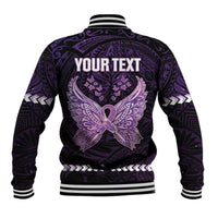 Personalised Alzheimer's Awareness Baseball Jacket You May Not Remember But I Will Never Forget