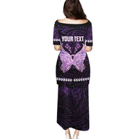 Personalised Alzheimer's Awareness Family Matching Puletasi and Hawaiian Shirt You May Not Remember But I Will Never Forget