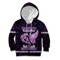 Personalised Alzheimer's Awareness Kid Hoodie You May Not Remember But I Will Never Forget