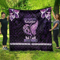 Alzheimer's Awareness Quilt You May Not Remember But I Will Never Forget