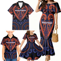 Custom Aotearoa Whakatohea Family Matching Mermaid Dress and Hawaiian Shirt Maori Tribal Pattern LT05 - Polynesian Pride